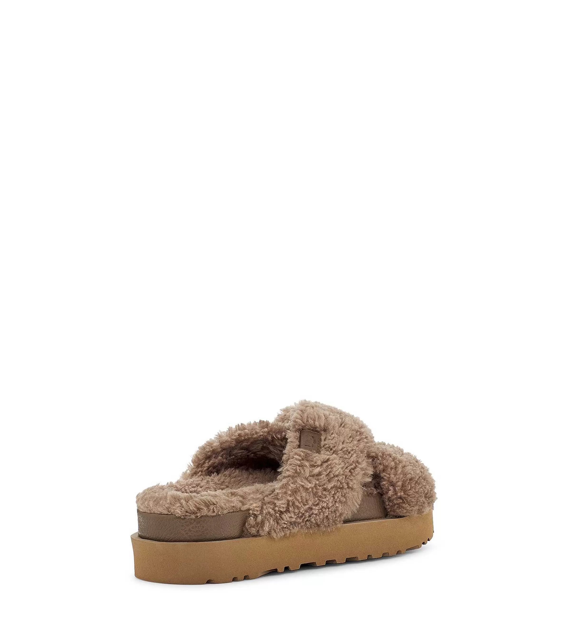 Pantoufles-UGG Diapositive Fuzz Sugar Cross, Hickory