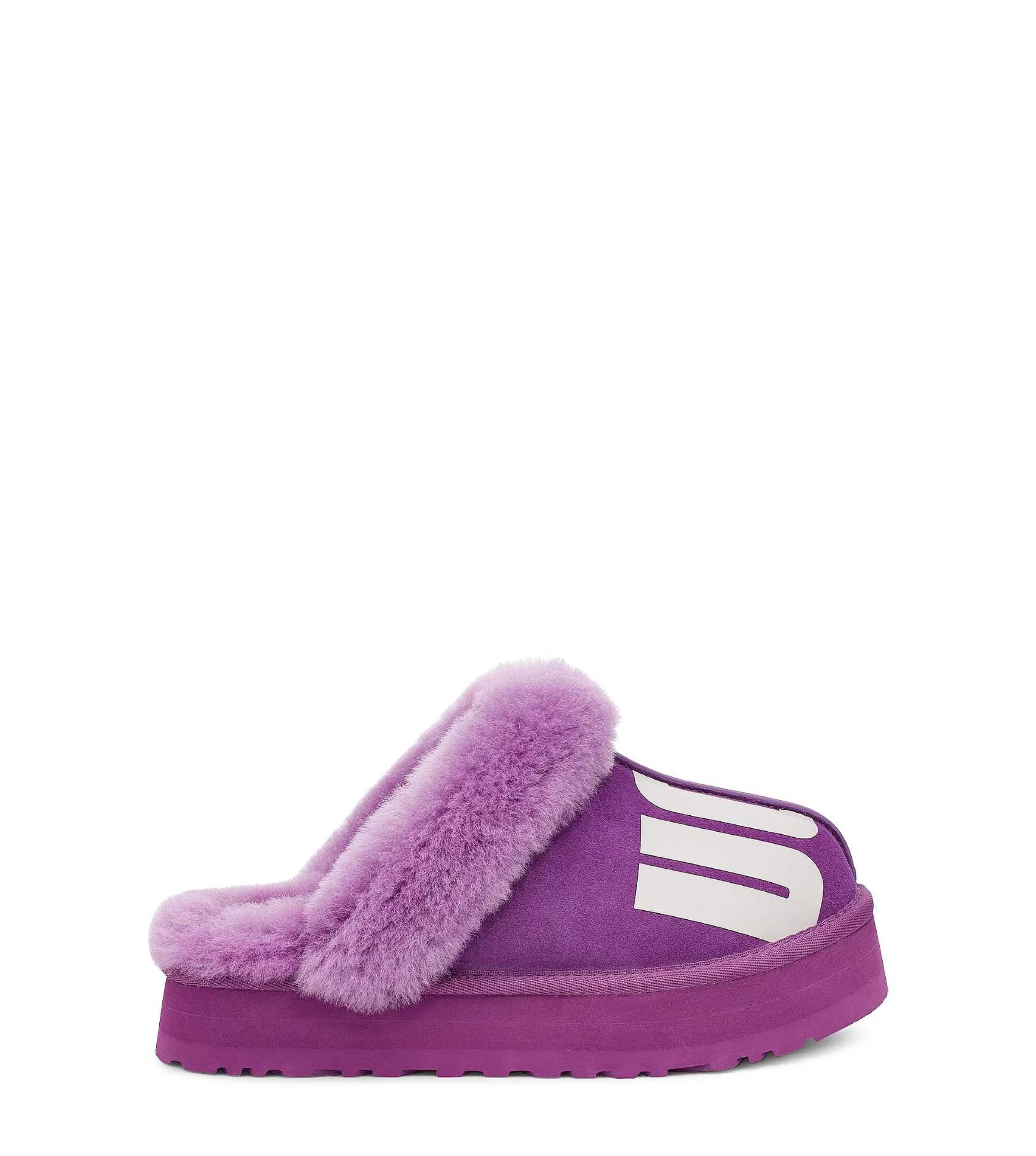 Pantoufles-UGG Disquette hachée Ciel violet