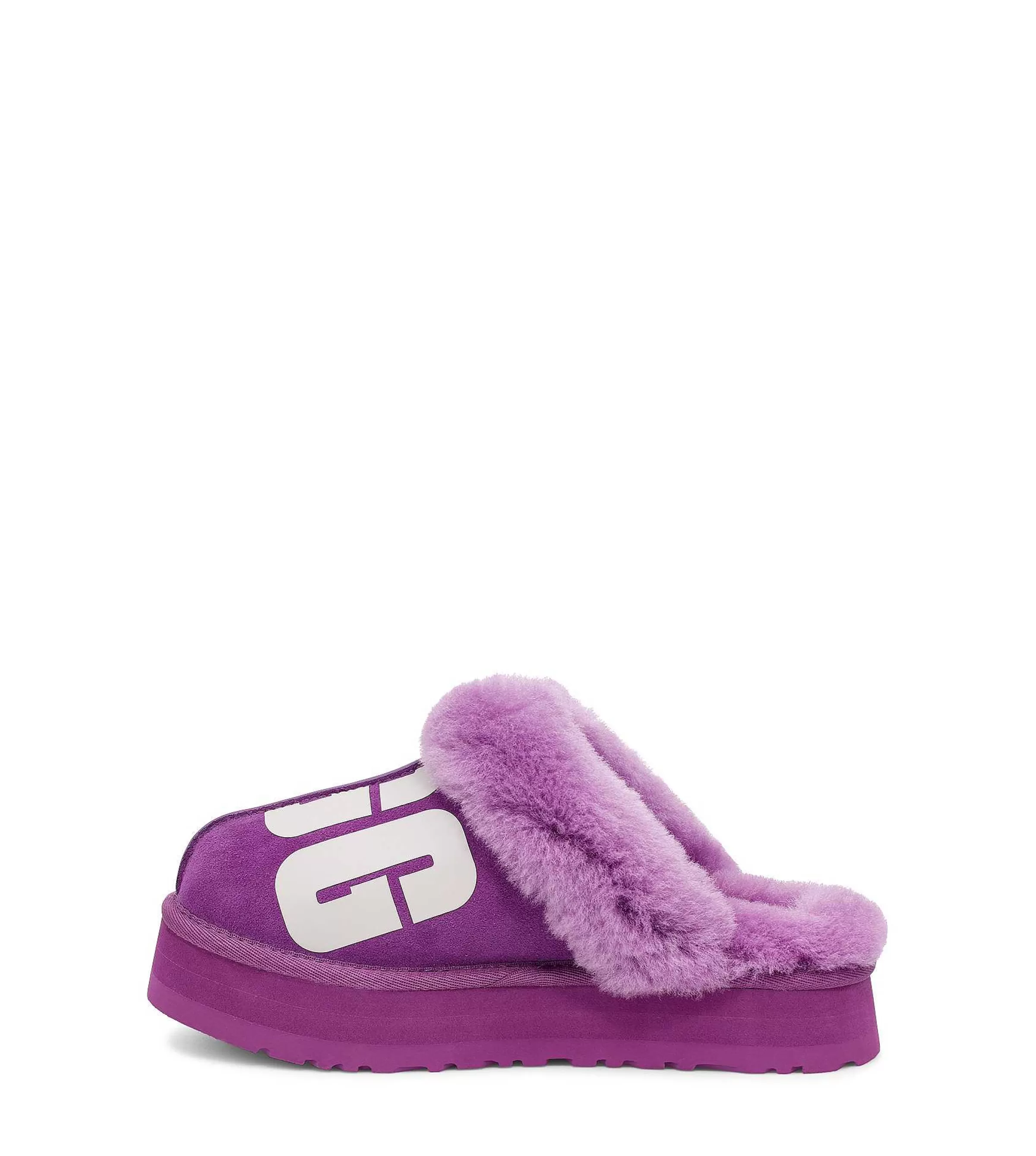 Pantoufles-UGG Disquette hachée Ciel violet