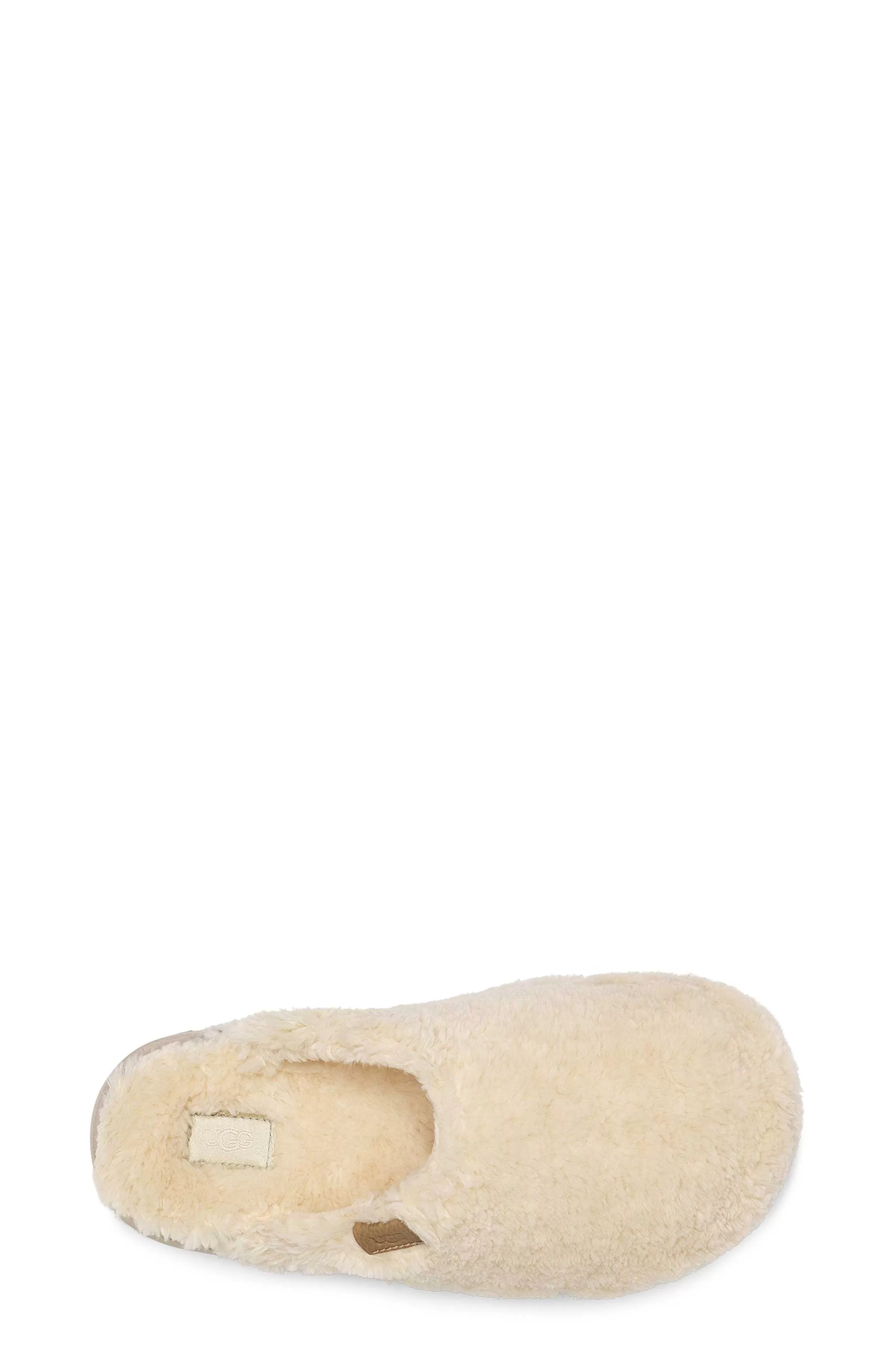 Pantoufles-UGG Glissière de sucre Fuzz, Naturel