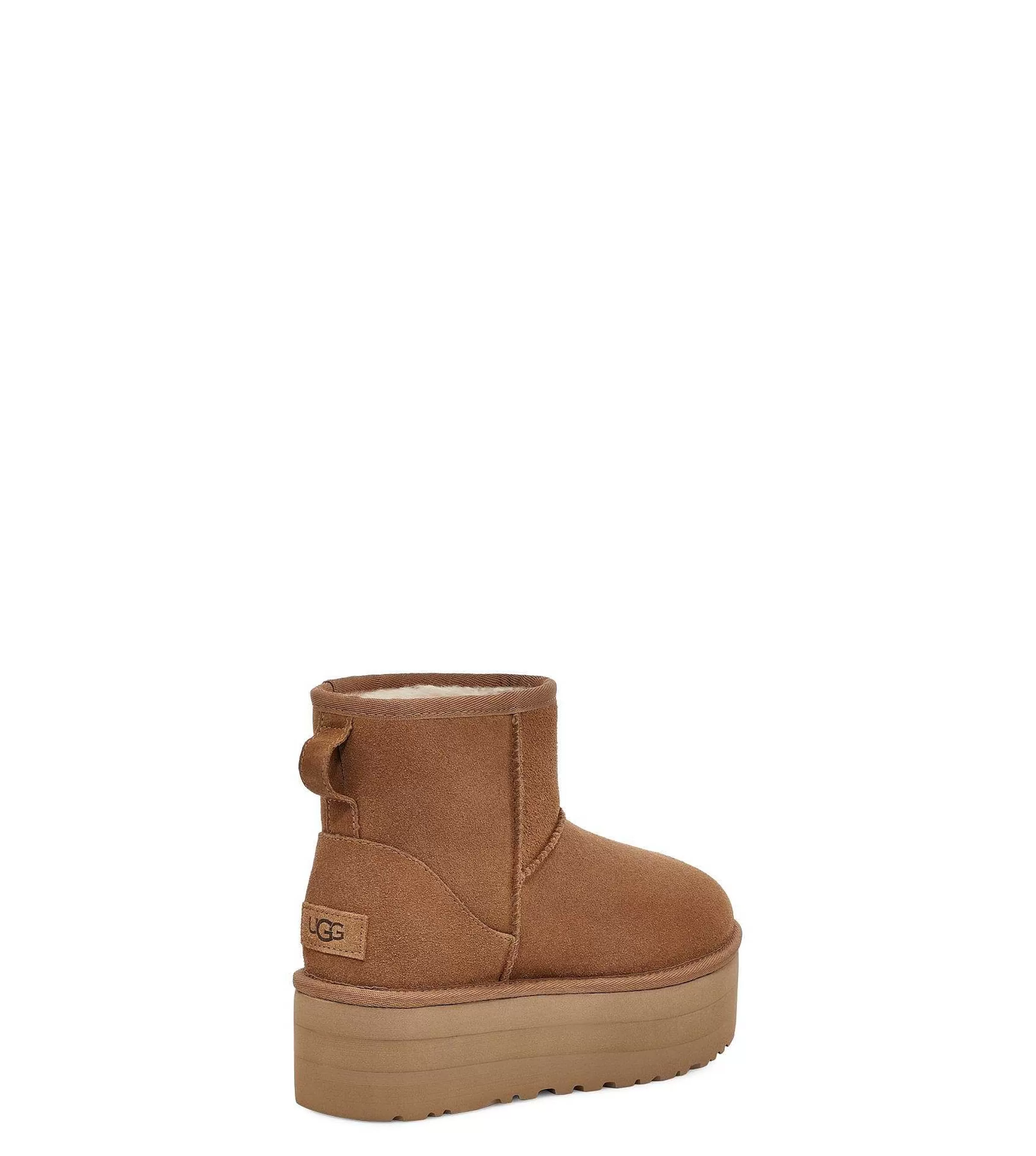 Bottes Classiques-UGG Mini plateforme classique châtaigne