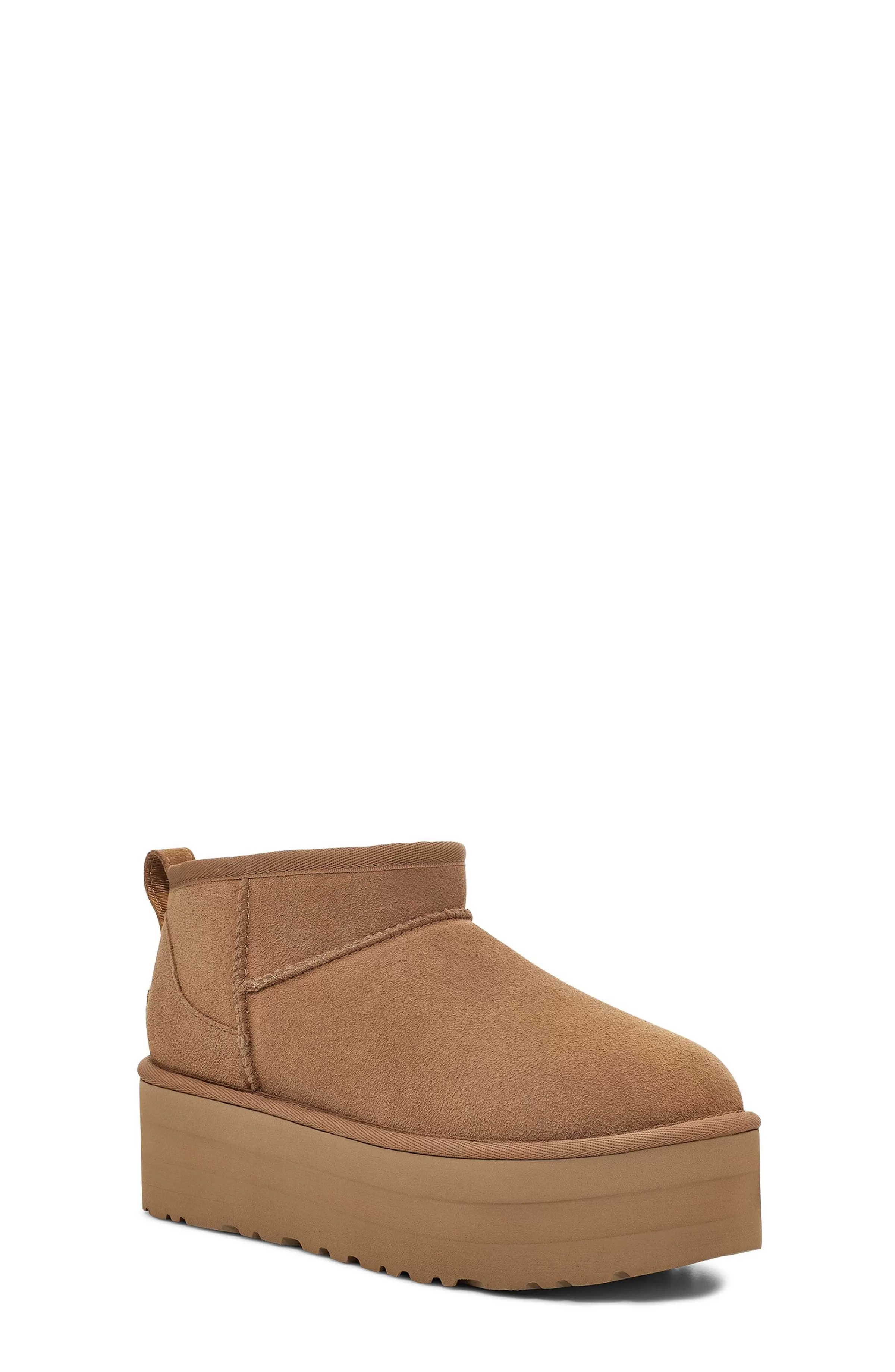 Bottes Classiques-UGG Plateforme Ultra Mini Classique, châtaigne